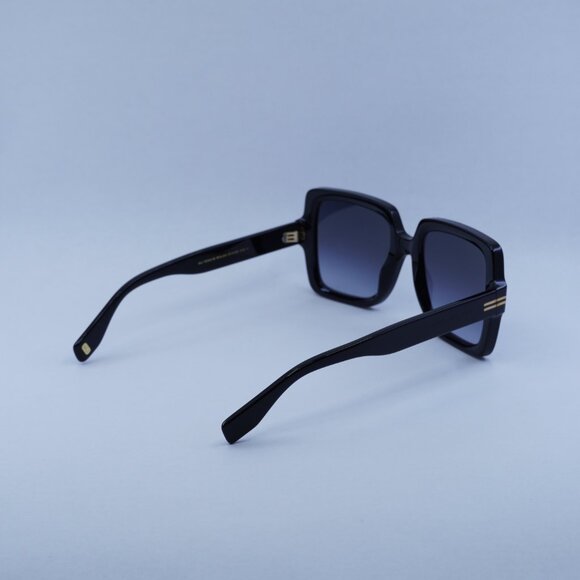 Marc Jacobs MJ 1034/S 0RHL 9O Sunglasses Black Square Frame, Grey Lenses - Picture 9 of 10
